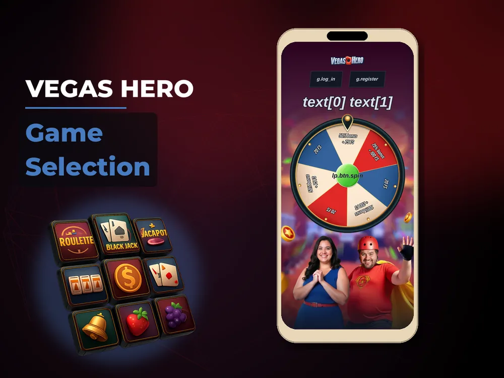 Vegas hero - Game Selection