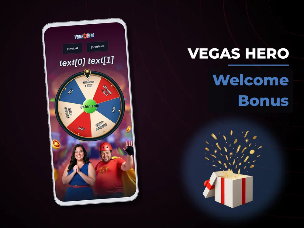 Vegas hero - Welcome Bonus