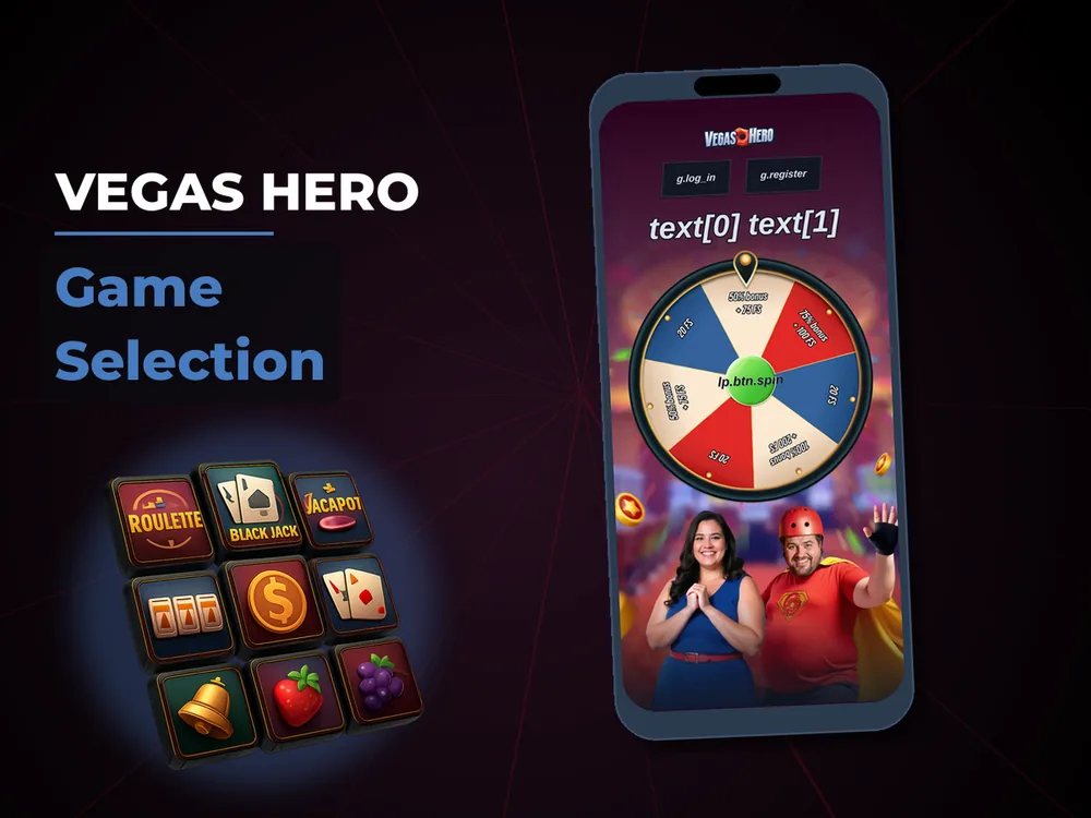 Vegas hero - Game Selection