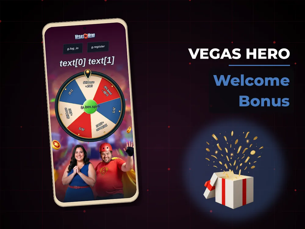 Vegas hero - Welcome Bonus