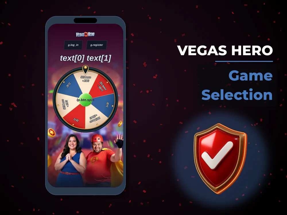 Vegas hero - Game Selection