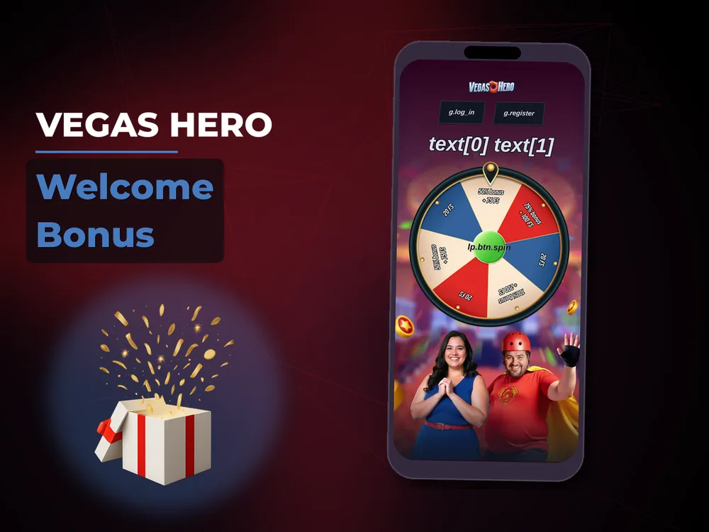 Vegas hero - Welcome Bonus
